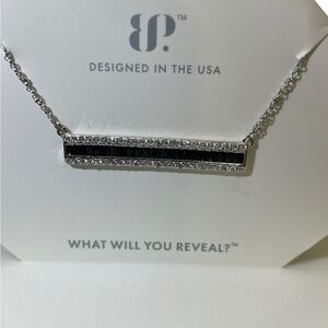 Bomb Party Necklace - The Sterling Club RBP7002- Black Onyx & CZ set in 925 NIB